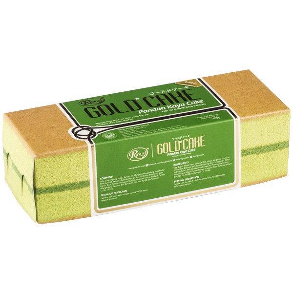 Rious Gold Cake Pandan Kaya Mini 200gr - Image 2